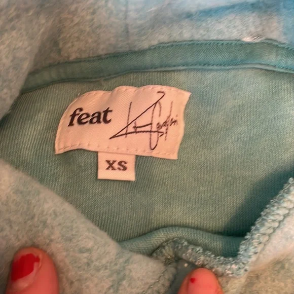 Kristin Cavallari X feat Retro stripe blanket hoodie XS - Picture 8 of 10